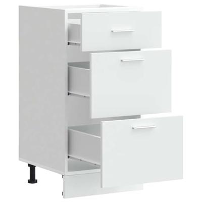 Onderkast Lyon 40x46x81,5 cm bewerkt hout wit