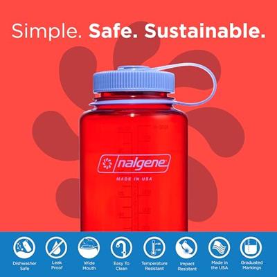 Nalgene Wide Mouth Sustain 1,0L Drinkfles Marmalade Orange 1,0L