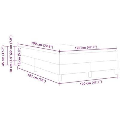 Bed met matras Zwart 120 x 190 cm Kunstleer