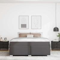 Bedframe Grijs 180 x 200 cm Kunstleer - thumbnail