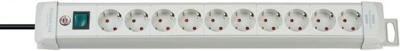 Brennenstuhl Premium-Line stekkerdoos 10-voudig lichtgrijs 3m H05VV-F 3G1,5 - 1955500100