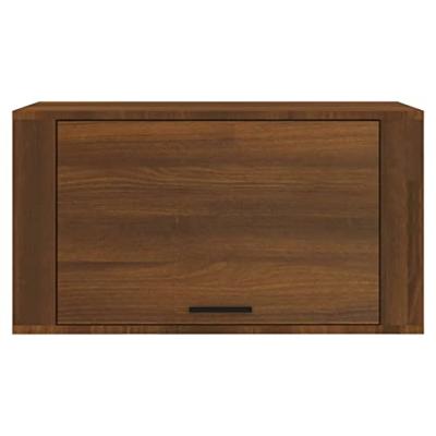VidaXL Wandschoenenkast 70x35x38 cm massief grenenhout bruineiken