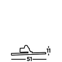 Searchlight SchilderijlampPicture 51cm zwart goud - 5551-51BG - thumbnail