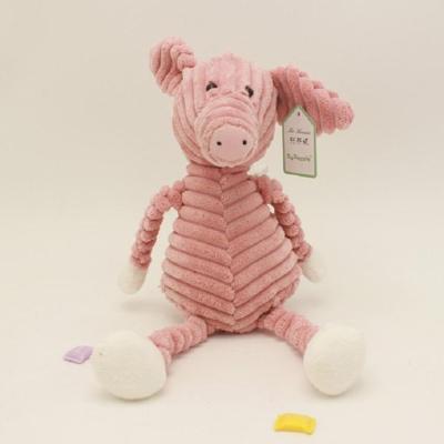 Gestreepte dierlijke pluche speelgoed pop creatieve dierlijke pop type: varken hoogte: 42cm