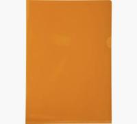 Exacompta L-map voor ft A4, uit gladde PVC, pak van 100 stuks, oranje - thumbnail