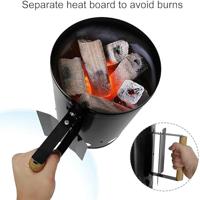 Ontstekingsrooster voor barbecue BBQ Collection Zink Ø 16 x 27 cm - thumbnail