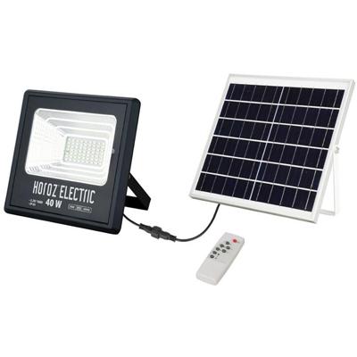 Togre LED Floodlight Solar 40W - Helder/Koud Wit 6400K - IP65 Waterdicht