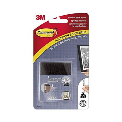 Command fotolijststrip, medium, draagvermogen 5,4 kg, zwart, blister van 8 stuks Command fotolijststrip, medium, draagvermogen 5,4 kg, zwart, blister van 8 stuks