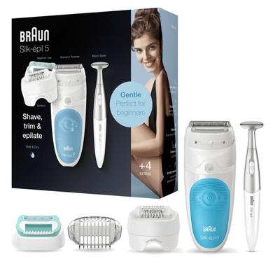 Braun Silk-epil 5-810 SensoSmart Epilator Wit, Blauw