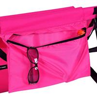 Strandmat met Rugleuning en Kussen 158cm x 56cm roze - thumbnail