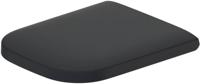 Duravit Happy D.2 WC-zitting 43x35.9x4.3cm met softclose met quickrelease Kunststof Antraciet Mat 0064591300 - thumbnail