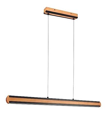 Trio HanglampDeacon houtbruin met zwart - 326610232