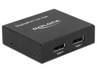 Delock 87691 DisplayPort 1.2-splitter 1 x DisplayPort in > 2 x DisplayPort uit 4K - thumbnail