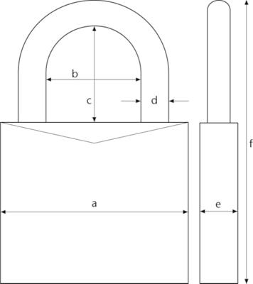 Zahlenvorhangschloss 165 Schlosskörper-B.23mm MS Zahlenroll.3 ABUS