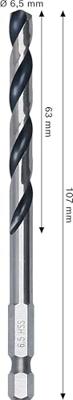 Bosch Accessoires Metaalboor HSS PointTeQ | 6.5 mm - 2608577875