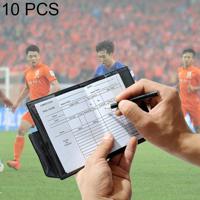 10 stuks rode kaart gele kaart voetbal scheidsrechter kaart sport Notebook met potlood scheidsrechter Record boete kaart - thumbnail