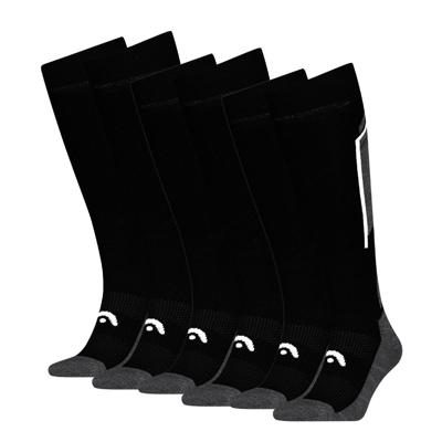HEAD Skisokken Kneehigh 6-pack Black / Dark Grey-35/38