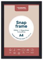 Europel clicklijst, lijst 25mm A4, mat zwart posterframe - thumbnail