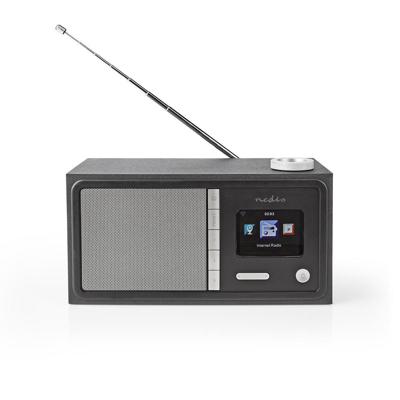 Internetradio | Tafelmodel | Bluetooth® / Wi-Fi | FM / Internet | 2.4 " | Kleurenscherm | 18 W | Afstandbestuurbaar | App-gestuurd | Koptelefoonoutput | Wekker | Slaaptimer | Zwart