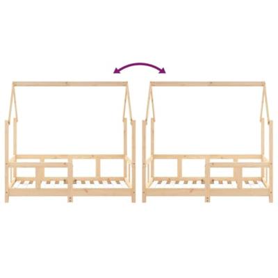 Kinderbedframe 70x140 cm massief grenenhout Kinderbedframe 70x140 cm massief grenenhout