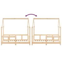 Kinderbedframe 70x140 cm massief grenenhout - thumbnail