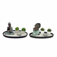 Decoratieve figuren DKD Home Decor 32 x 16,5 x 15,5 cm Orientaals Tuin (2 Stuks) - thumbnail