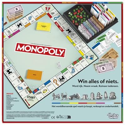 Hasbro Monopoly het klassieke bordspel 2-6 spelers
