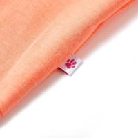 Kindershirt 128 neonoranje - thumbnail