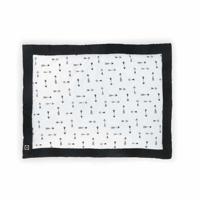 Jollein Indians boxkleed 80x100 cm zwart/wit - thumbnail