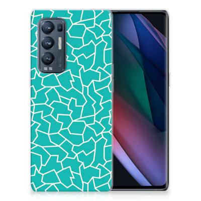 OPPO Find X3 Neo | Hoesje maken | Cracks Blue OPPO Find X3 Neo | Hoesje maken | Cracks Blue