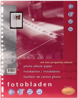 Fotobladen multo 23-gaats + dekvel wit