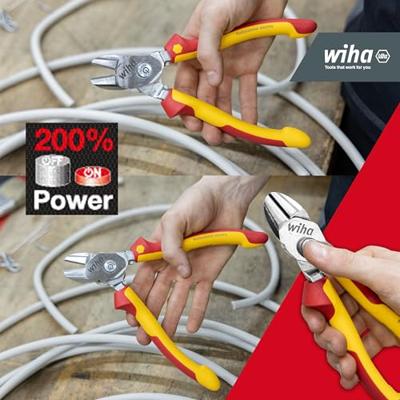 Wiha High-performance zijkniptang BiCut® Professional met DynamicJoint® omschakelbaar | 200 mm - 38984 - 38984 - thumbnail