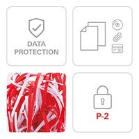 HSM shredstar S10 Papierversnipperaar 10 vellen Strip cut 6 mm P-2 18 l Ook geschikt voor Paperclips, CDs, DVDs, Nietjes, Creditcards - thumbnail