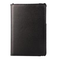 Samsung Galaxy Tab A 8.0 / T350 horizontaal Litchi structuur PU leren Flip Hoesje met 360 graden draaiende houder (zwart) - thumbnail