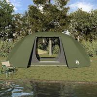 Vistent met dak Olijfgroen 514 x 465 x 187 cm Polyester - thumbnail