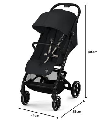 Beezy kinderwagen zwart Beezy kinderwagen zwart