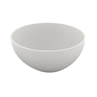 Crosstone by Arcqua Loeffi Waskom 38x38cm rond Solid Surface Mat Wit CTS2102 - thumbnail