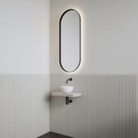 Fonteinset | BWS Leto | Planchet Kasjmier | Waskom Glans Wit - thumbnail