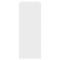 Wandtafel 100x35x90 cm bewerkt hout wit - thumbnail