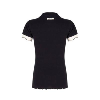 Indian Blue Jeans Meisjes t-shirt rib col - Zwart