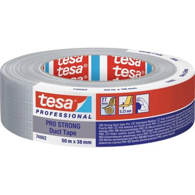 tesa Duct Tape Pro-Strong 66462-00004-00 Reparatietape Grijs (l x b) 50 m x 38 mm 1 stuk(s)