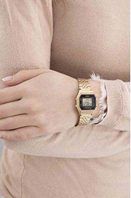 Casio LA680WEGA-1ER Horloge Ditigaal goudkleurig-zwart - thumbnail