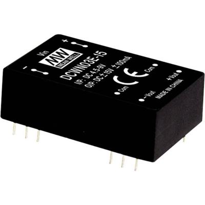 MEAN WELL DCWN03C-12 DC/DC-convertermodule 125 mA 3 W Aantal uitgangen: 2 x Inhoud 1 stuk(s)
