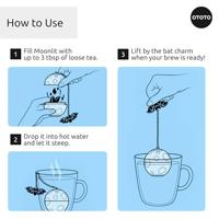 Maan en vleermuis tea infuser - thumbnail