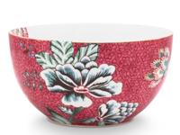 Pip Studio Flower Festival Kom Donkerroze 12 cm - thumbnail