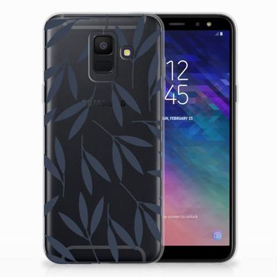 Samsung Galaxy A6 (2018) | TPU Case | Leaves Blue Samsung Galaxy A6 (2018) | TPU Case | Leaves Blue