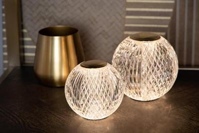 Lucide CINTRA - Oplaadbare Tafellamp - Accu/Batterij - Ø 11 cm - LED 3 StepDim - 1x2W 2700K - Transparant Lucide CINTRA - Oplaadbare Tafellamp - Accu/Batterij - Ø 11 cm - LED 3 StepDim - 1x2W 2700K - Transparant