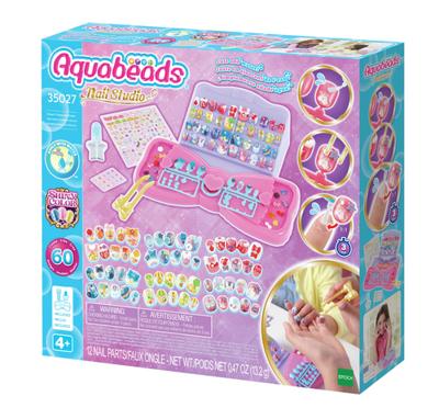 Aquabeads veelkleurige nagelset - thumbnail