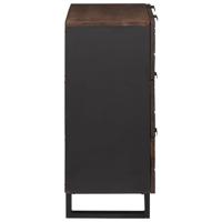 Dressoir met lade Bruin 60 x 33.5 x 75 cm Massief mangohout - thumbnail