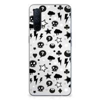 Silicone Back Case OnePlus Nord CE 5G Silver Punk - thumbnail
